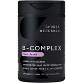Sports Research frasco frontal mostrando 120 Plantgels y beneficios claros
