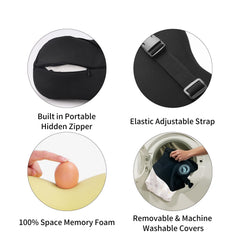 SPRFUFLY almohada instalada en asiento del conductor mejora postura y confort de manejo