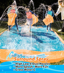 Spring Water bodyboard inflado listo para uso y control en deslizamientos