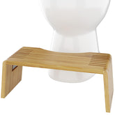 Squatty Potty Oslo front view showing stable bamboo platform and secure stance