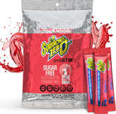 Sqwincher sobre fruit punch frente del empaque mostrando cantidad y marca