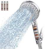 SR SUN RISE front view chrome filtered shower head showing design and durable finish