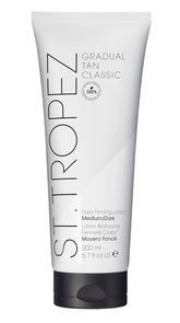 St.Tropez envase frontal mostrando diseño y beneficio de hidratación instantánea