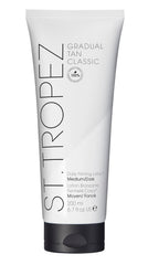 St.Tropez envase frontal mostrando diseño y beneficio de hidratación instantánea