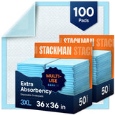 Stack Man front packaging showing 100-count bulk pack and product benefits
