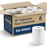 Stack Man front packaging showing six high-capacity rolls and clear branding for easy storage