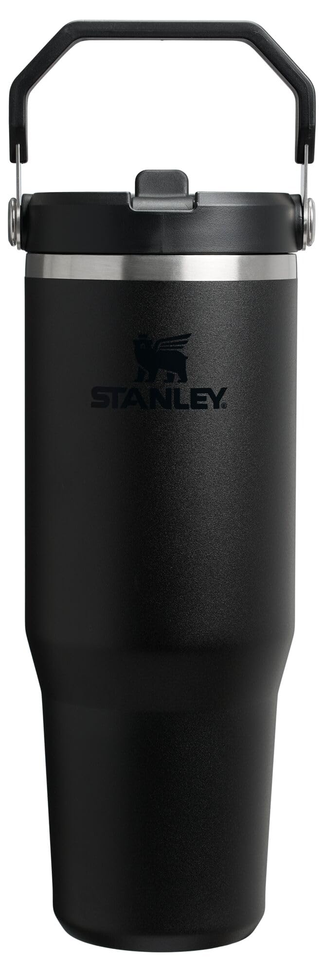 STANLEY vaso IceFlow 2.0 frontal mostrando su color negro y capacidad