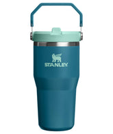 STANLEY IceFlow 2.0 front view in Coastal Teal showing leakproof lid and compact size benefit