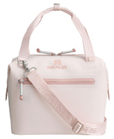 STANLEY Julienne front view in Rose Quartz showing compact cooler and stylish look