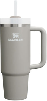 STANLEY Quencher 30 oz frente mostrando diseño y color Ash, durabilidad visible