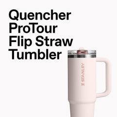 STANLEY ProTour flip straw lid close-up showing leakproof mechanism and ease of use