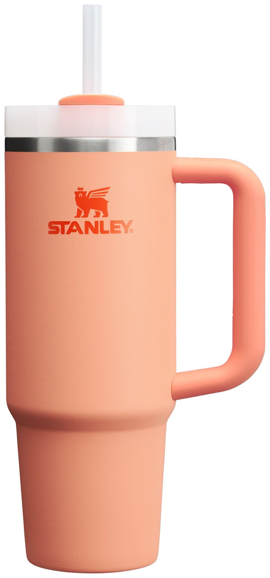 STANLEY Quencher front view showing nectarine color and capacity benefit