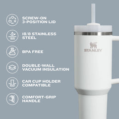 STANLEY Quencher H2.0 asa ergonómica con insertos para transporte cómodo