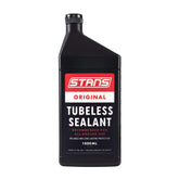 Stan's NoTubes envase 1000ml mostrando tamaño y capacidad para taller