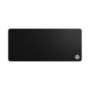 SteelSeries QcK XXL front view showing full-desk cloth pad and brand logo for consistent tracking