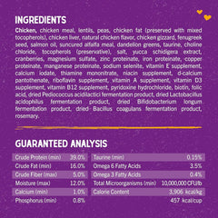 Stella & Chewy's primer plano del recubrimiento crudo liofilizado que aumenta palatabilidad