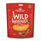 Stella & Chewy's paquete frontal Wild Weenies mostrando tamaño y marca