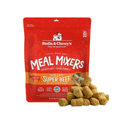 Stella & Chewy's front package showing 35 oz beef meal mixers and benefits