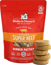 Stella & Chewy's envase frontal mostrando patties y beneficios de sabor