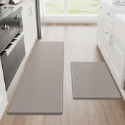 StepRite vista frontal del par de alfombrillas khaki que aportan confort