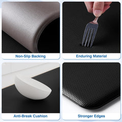 StepRite perfil que muestra grosor de 0.4 pulg y soporte duradero