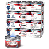 Sterno Safe Heat front packaging showing 24-pack convenience and reliability