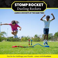 Stomp Rocket foam tip close-up highlighting soft safety tips and durable foam construction