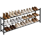 STORAGE MANIAC front view of long rack showing full shoe capacity and tidy storage