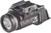 Streamlight TLR-7 X Sub frontal mostrando perfil compacto y potencia