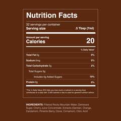 Strongwater label detail highlighting ingredients and SIP Awards recognition for quality