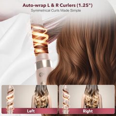 StyleVibe barril auto-wrap izquierdo creando ondas fáciles y ahorro de tiempo