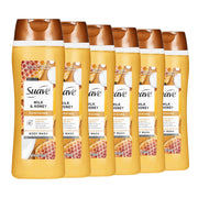 Suave pack de 6 botellas frente mostrando ahorro y cantidad