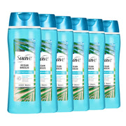 Suave front packaging showing bottle and ocean scent benefit