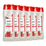 Suave gel de baño Strawberry Delight vista frontal mostrando tamaño y etiqueta