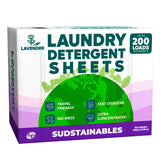 Sudstainables front box showing lavender scent and 200 loads benefit