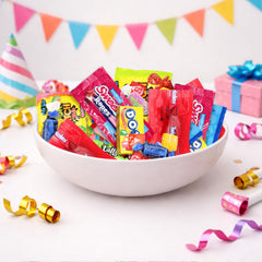 Sugaridge detalle de texturas de caramelos para apreciar variedad