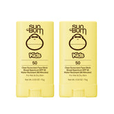 Sun Bum stick facial pack de 2 vista frontal práctico para niños