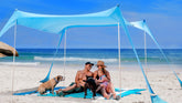 SUN NINJA front view showing roomy shaded canopy for relaxing