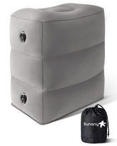 Sunany front view of packed footrest showing compact travel benefit