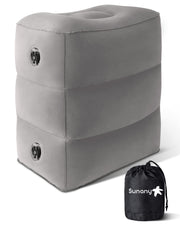 Sunany front view of packed footrest showing compact travel benefit