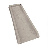 Suncast bloque frontal taupe claro mostrando diseño y beneficio estético