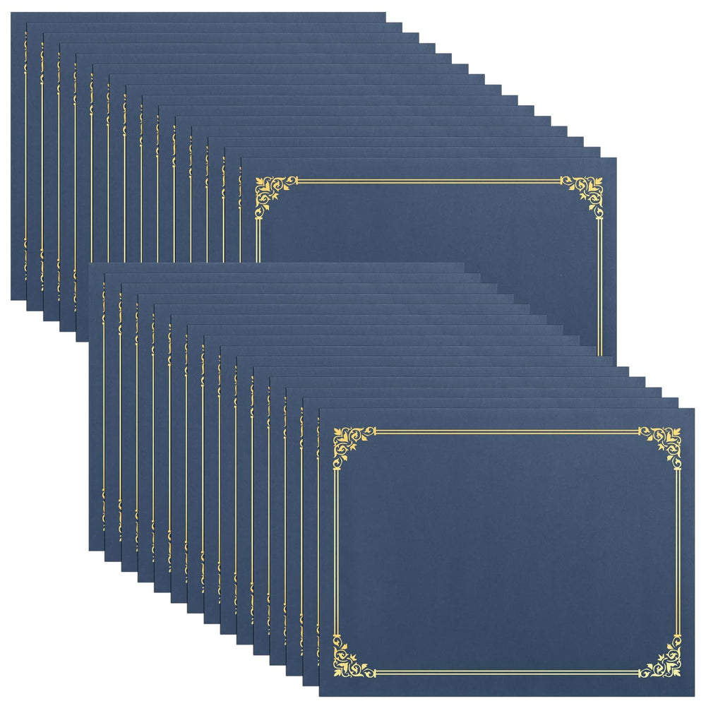 SUNEE frontal azul marino con borde dorado, apariencia profesional