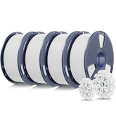SUNLU white filament front pack view showing neat spools and quick setup benefit