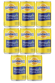 Sunsweet frente de lata mostrando diseño y porción portátil
