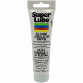 Super Lube 92003 tubo frontal mostrando diseño y tamaño, beneficio de aplicación precisa