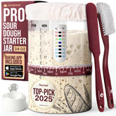 Superbaking frasco frontal 34 oz mostrando capacidad y estilo