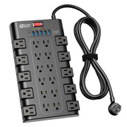 SUPERDANNY front view showing 22 outlets and 6 USB ports for dense setups