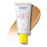 Supergoop! front packaging showing tinted sunscreen and SPF 40 benefit