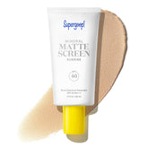 Supergoop! front packaging shows SPF 40 and matte benefits