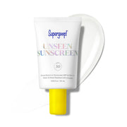 Supergoop! vista frontal del envase protección clara y elegante